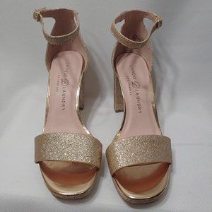 Chinese Laundry Gold Glitter Shoes
